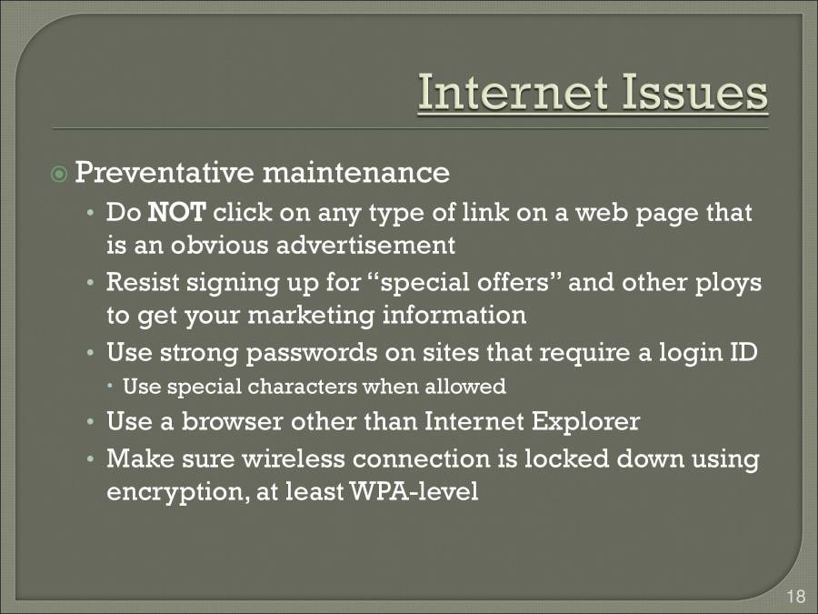Solutions To Common Computer Problems - PowerPoint Slides - LearnPick India