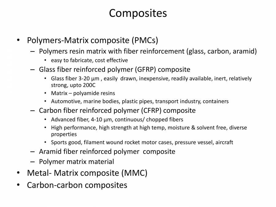 COMPOSITES Material Science For Engineering PowerPoint Slides