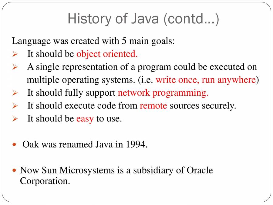 Introduction To Java - PowerPoint Slides - LearnPick India