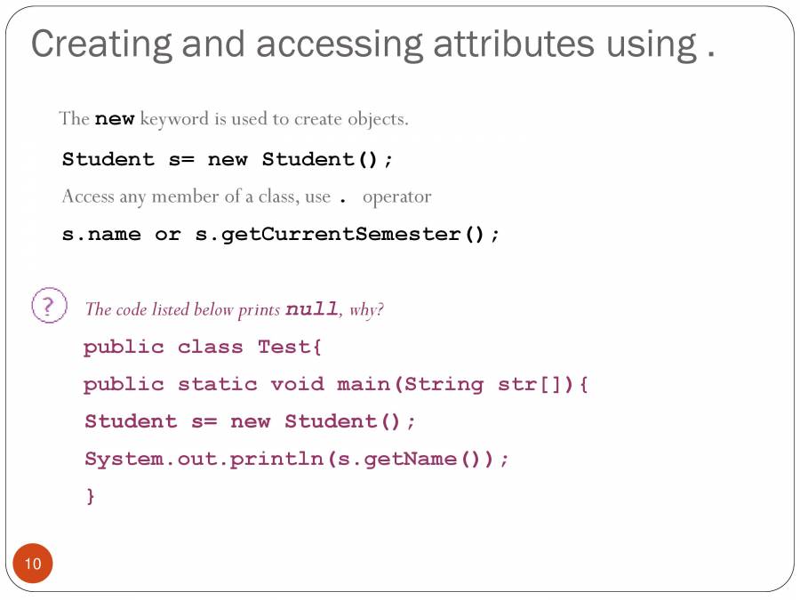 Java Classes And Methods Part 1 - PowerPoint Slides - LearnPick India