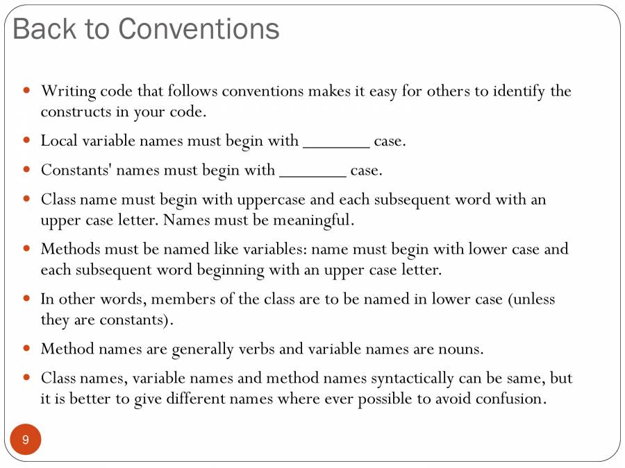 Java Classes And Methods Part 1 - PowerPoint Slides - LearnPick India