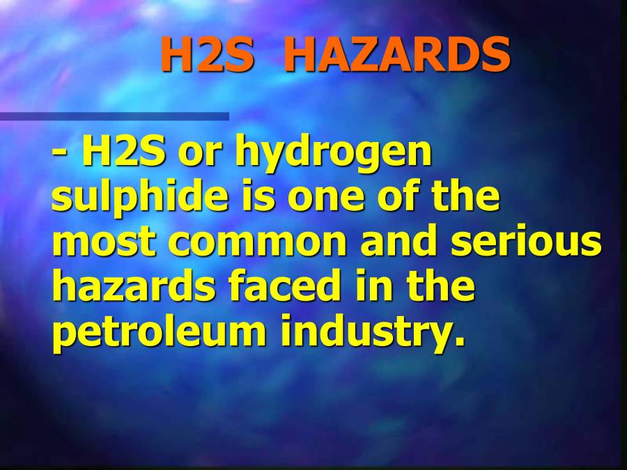 Hydrogen Sulphide PowerPoint Slides LearnPick India