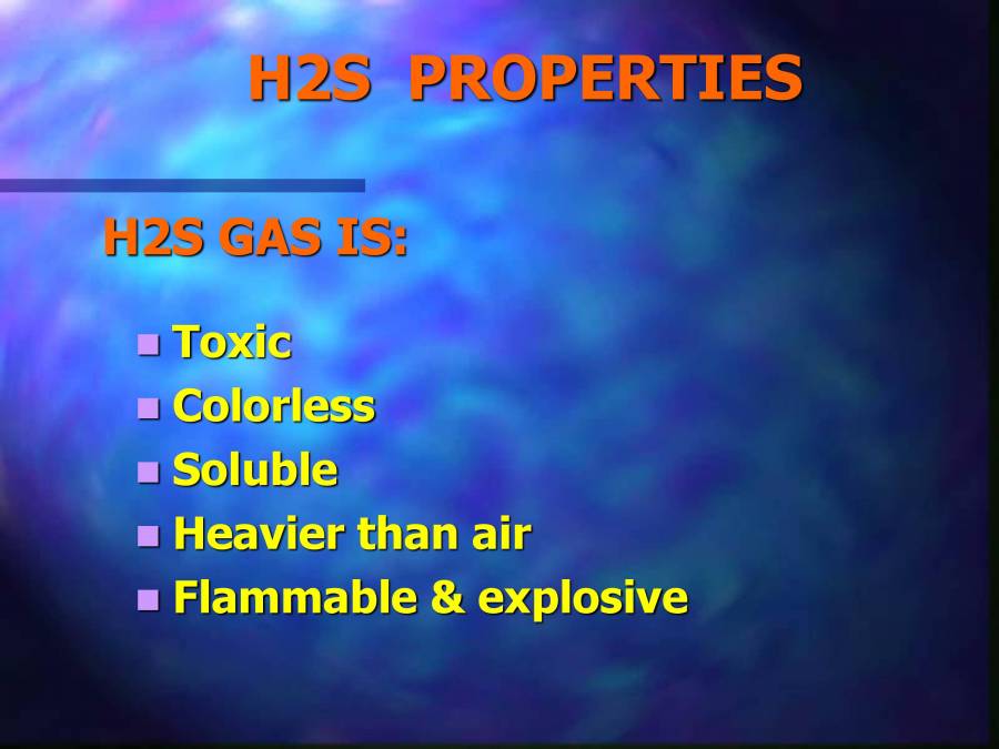 Hydrogen Sulphide PowerPoint Slides LearnPick India