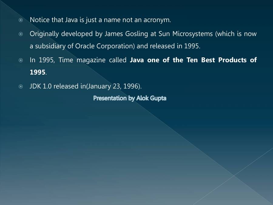 Introduction To Java - PowerPoint Slides - LearnPick India