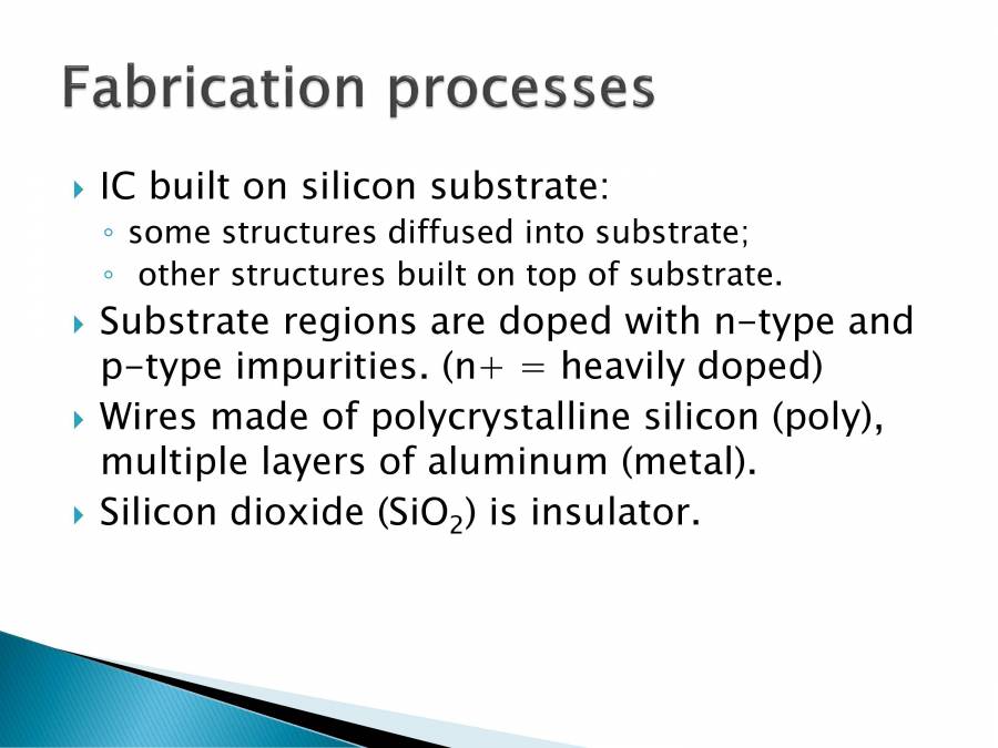 IC Fabrication - PowerPoint Slides - LearnPick India