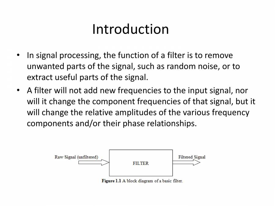 FIR Filter PowerPoint Slides LearnPick India