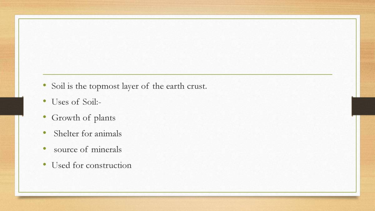 Soil - Class VII - PowerPoint Slides - LearnPick India