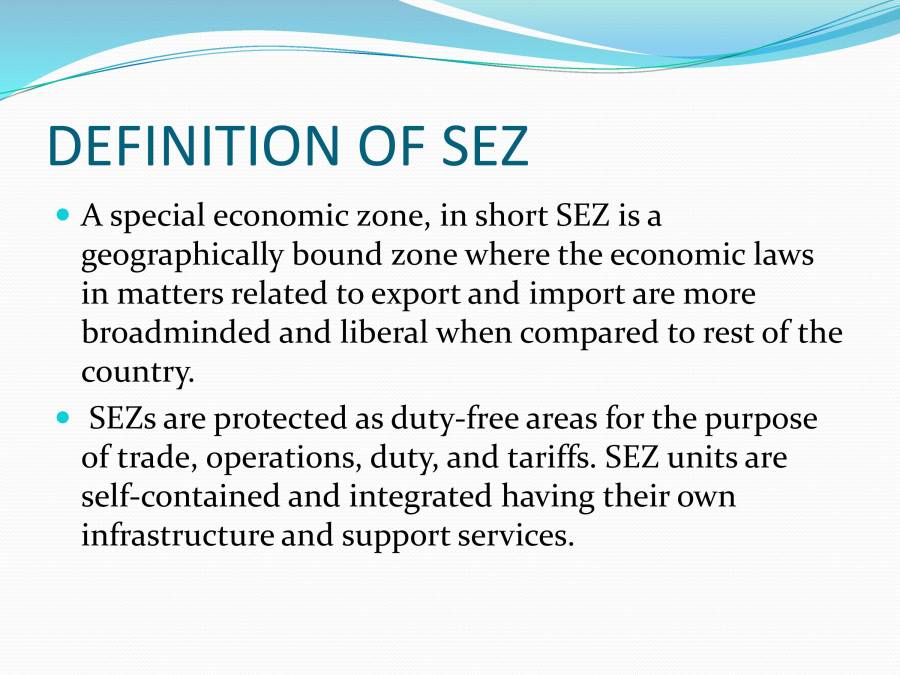 Special Economic Zone PowerPoint Slides LearnPick India
