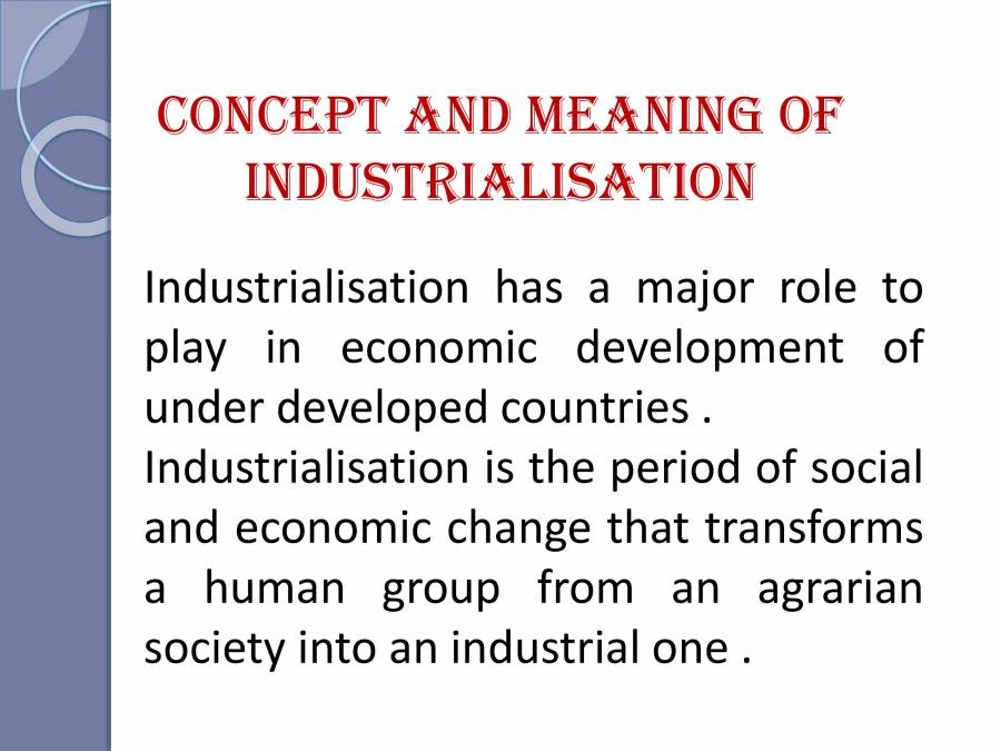 Role Of Industry In Economic Development PowerPoint Slides