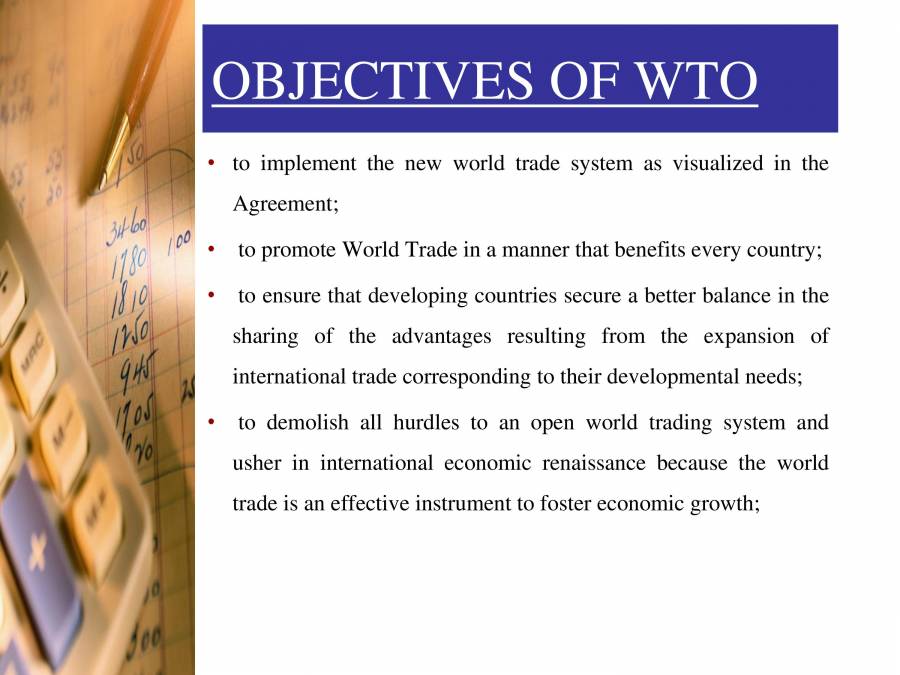 World Trade Organization PowerPoint Slides LearnPick India