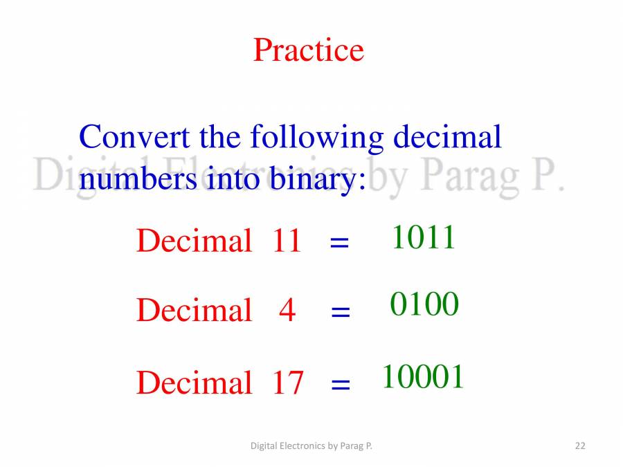 Digital Electronics Number Systems PowerPoint Slides LearnPick India