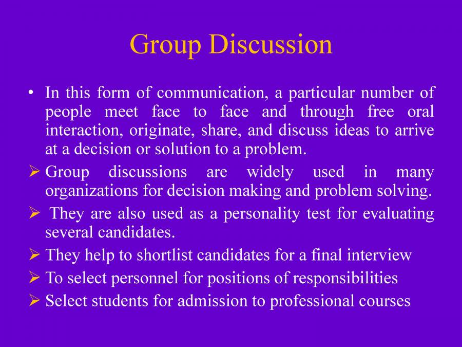 Group Discussion PowerPoint Slides LearnPick India