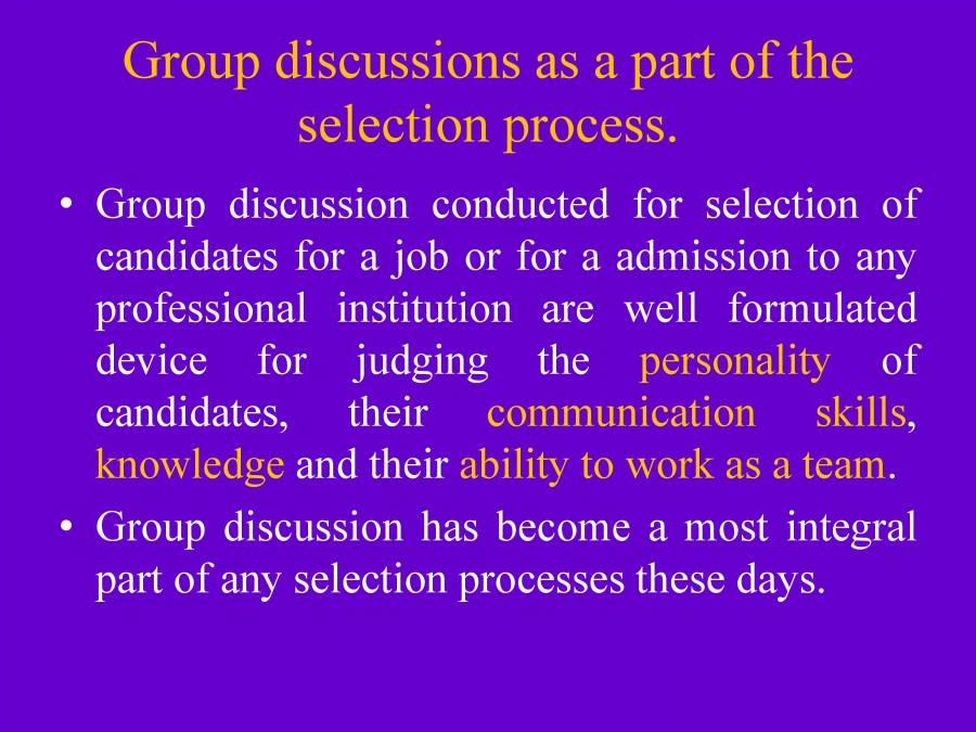 Group Discussion PowerPoint Slides LearnPick India