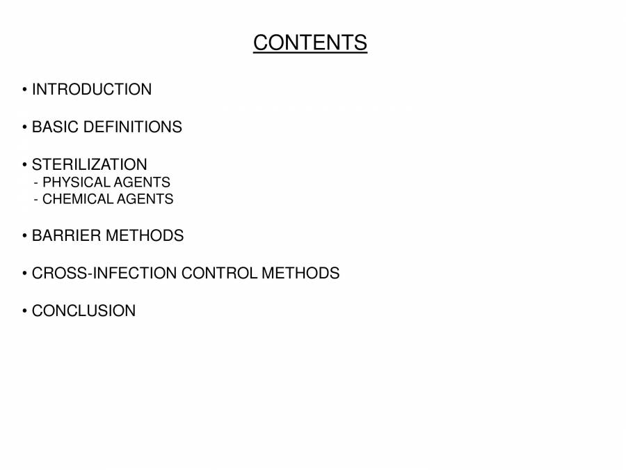 Barrier Methods And Cross Infection Control PowerPoint Slides LearnPick India