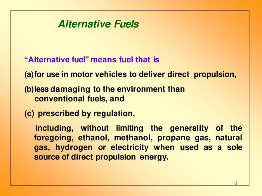 Alternative Fuels PowerPoint Slides LearnPick India