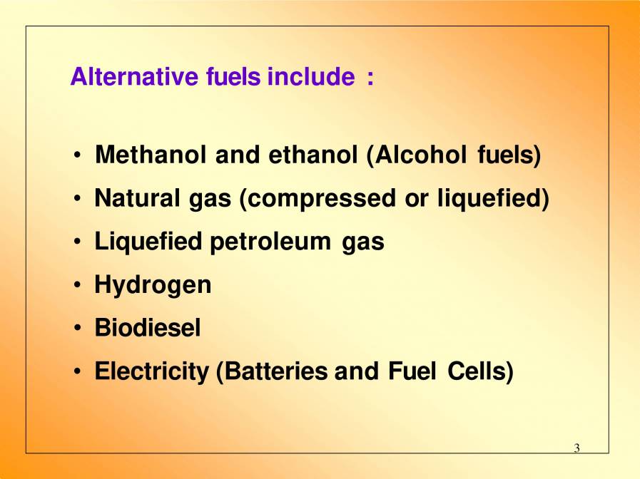 Alternative Fuels PowerPoint Slides LearnPick India