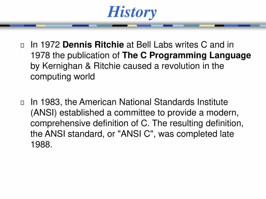 Introduction To C Programming - PowerPoint Slides - LearnPick India