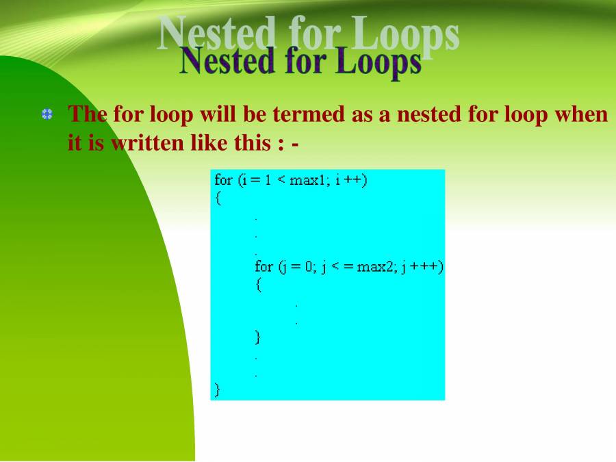 Control And Looping Statements In C. - PowerPoint Slides - LearnPick India