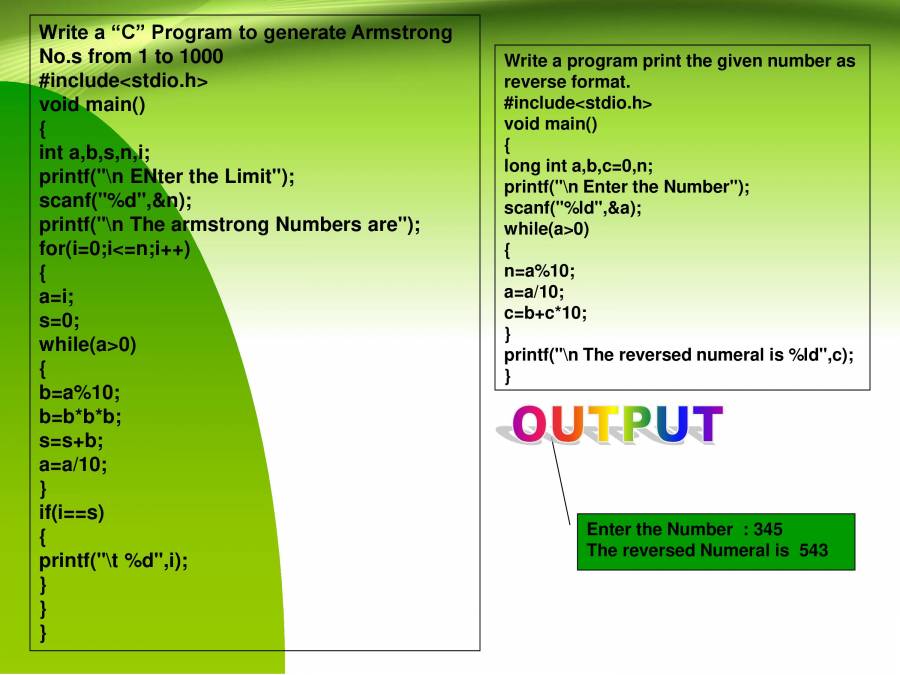 Control And Looping Statements In C. - PowerPoint Slides - LearnPick India
