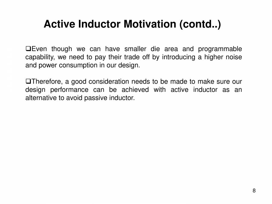 Active Inductor Design PowerPoint Slides LearnPick India