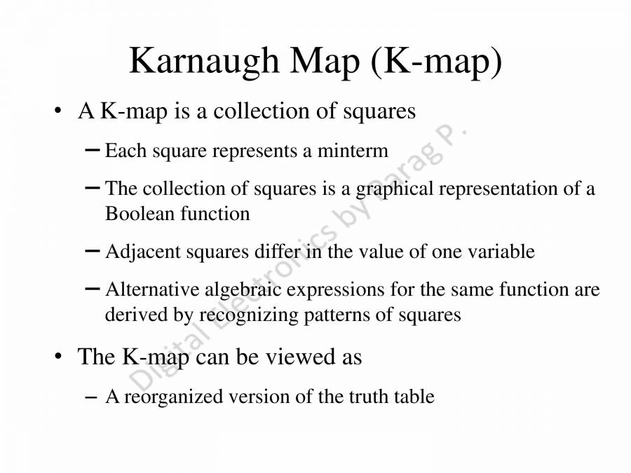 Digital Electronics Circuit Optimisation Using K-MAPs I - PowerPoint ...